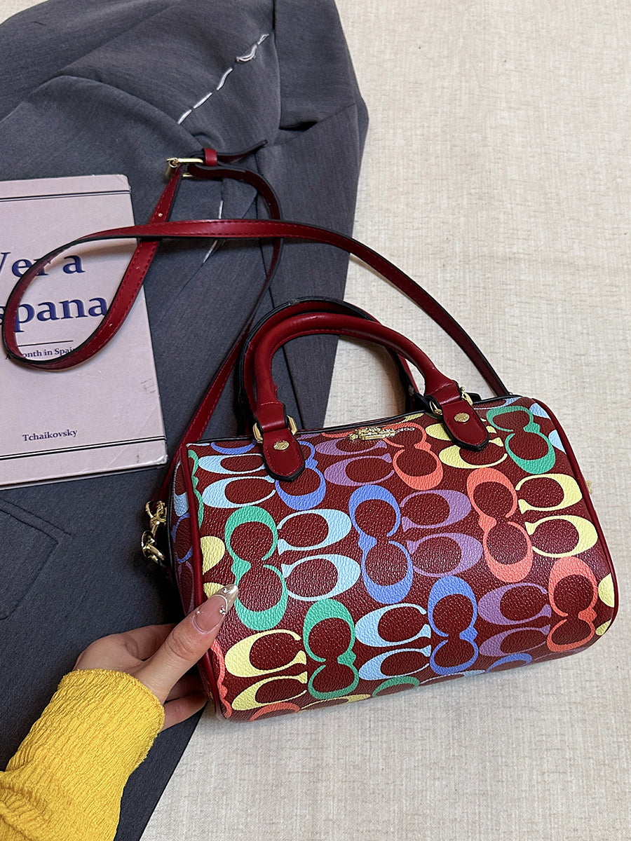 Modern Chic All-Season PU/Artificial Leather/Microfiber Leather Women's Handbags Other Bags | Color: Red | Image 2