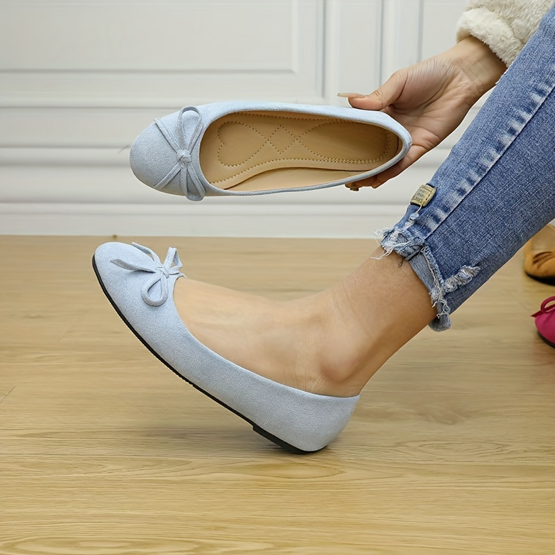 Modern Chic All-Season Cloth / Textile Women's Flat Shoes | Color: Blue | Image 1