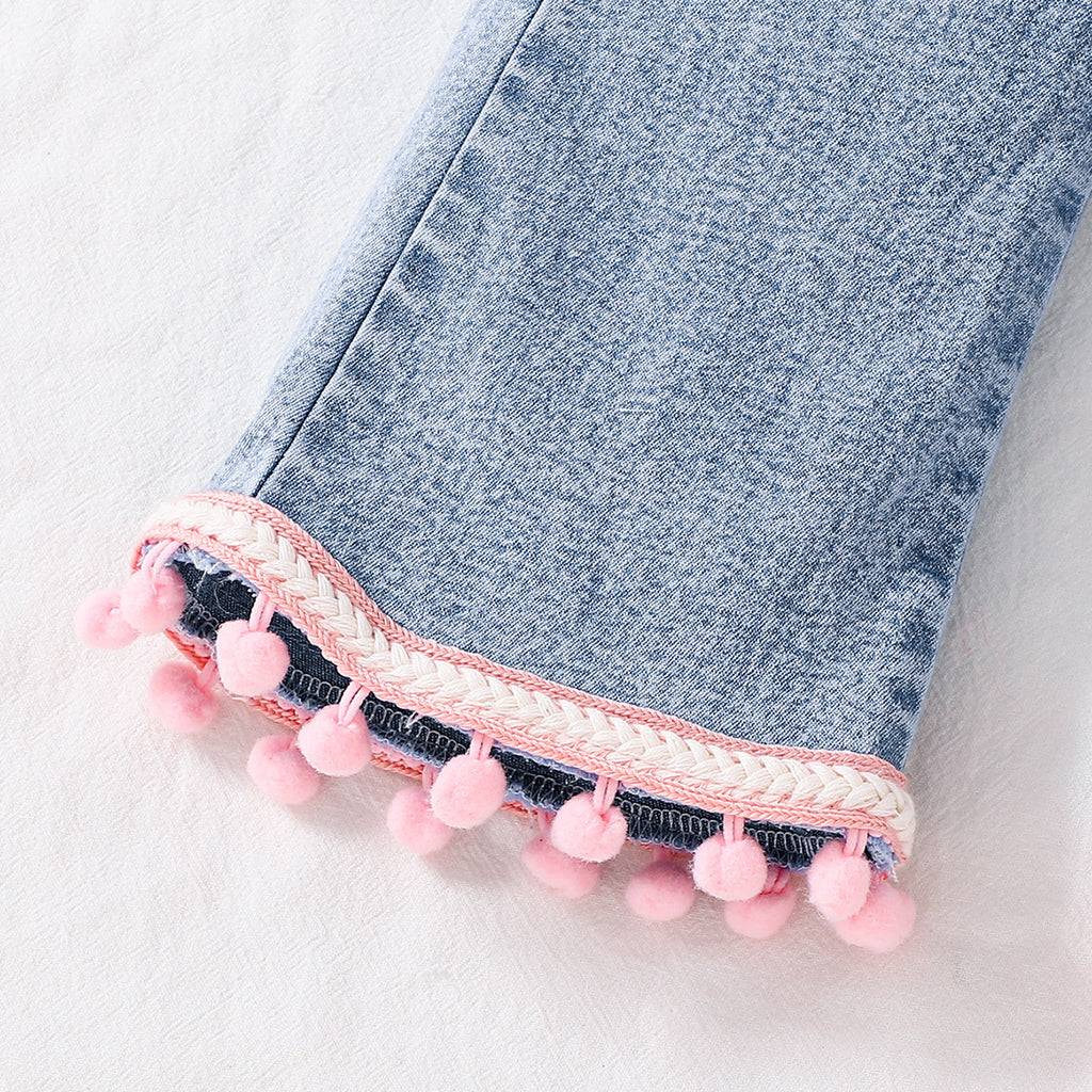 Sweet & Cute Autumn Baby Girls' Pants, Ages 9-24 Months | Color: Blue | Image 2