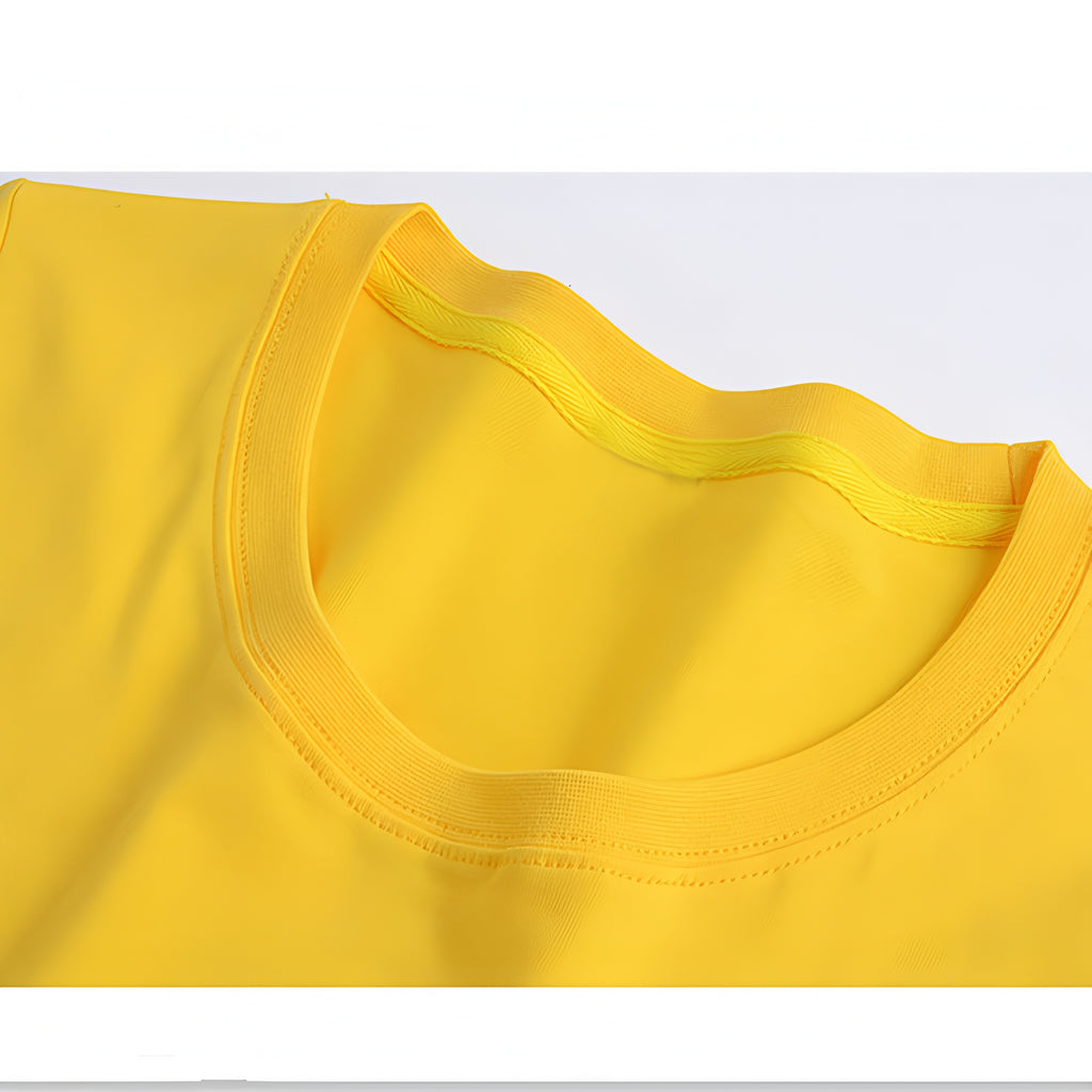 Modern Chic All-Season Casual Sporty Summer 2-Piece Unisex Kids' Pants Suit, Ages 2-13 | Color: Yellow | Image 2