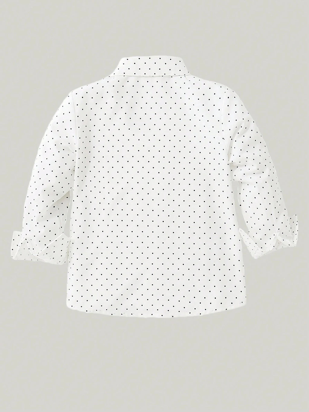 Minimalist Autumn Boys' Shirt, Ages 3-9 | Color: White | Image 3