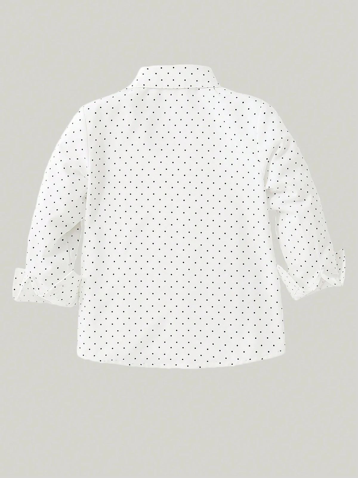 Minimalist Autumn Boys' Shirt, Ages 3-9 | Color: White | Image 3
