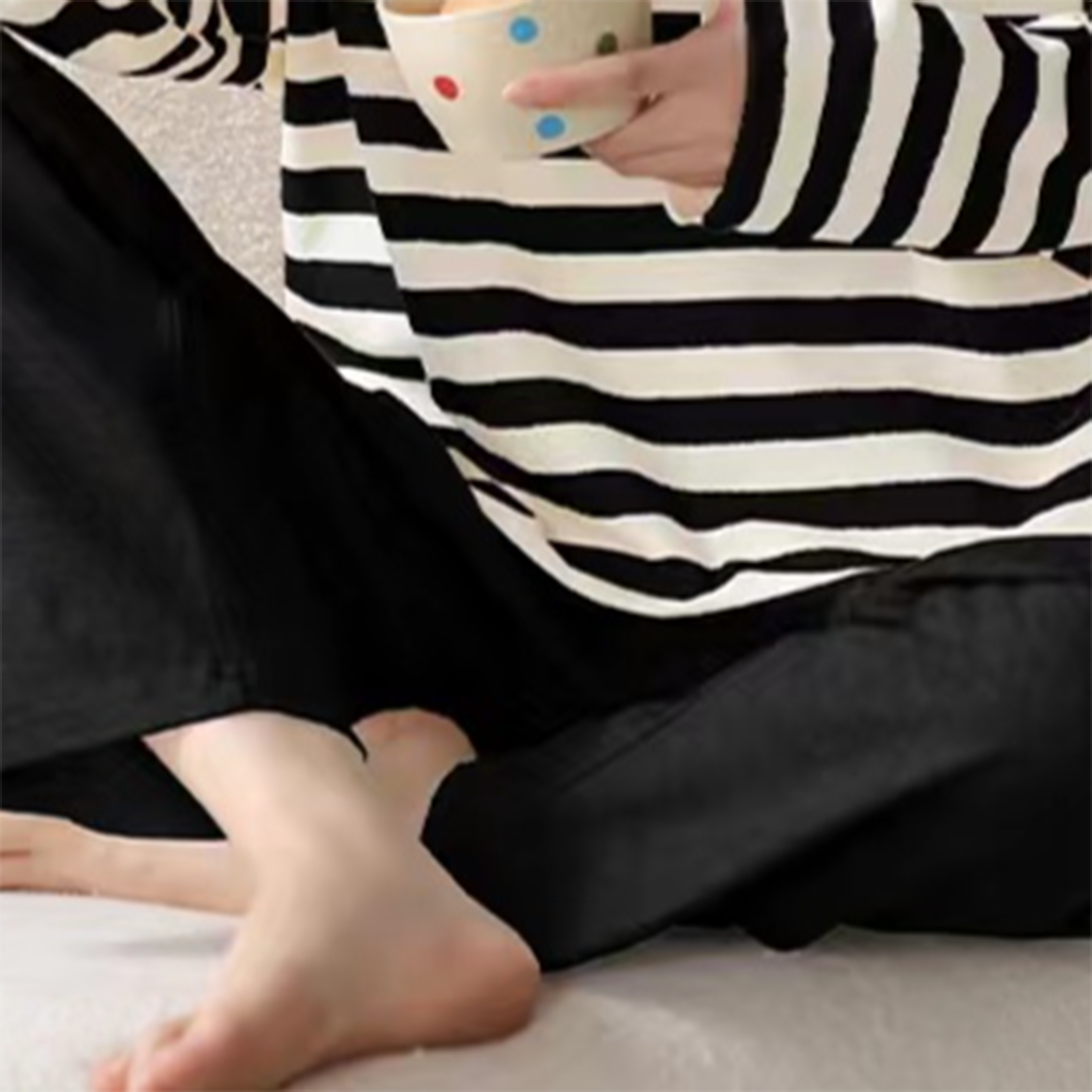 Sweet Feminine All-Season 2 Pcs Women 's Long Sleeve Sleep Set | Color: Style 2 | Image 3