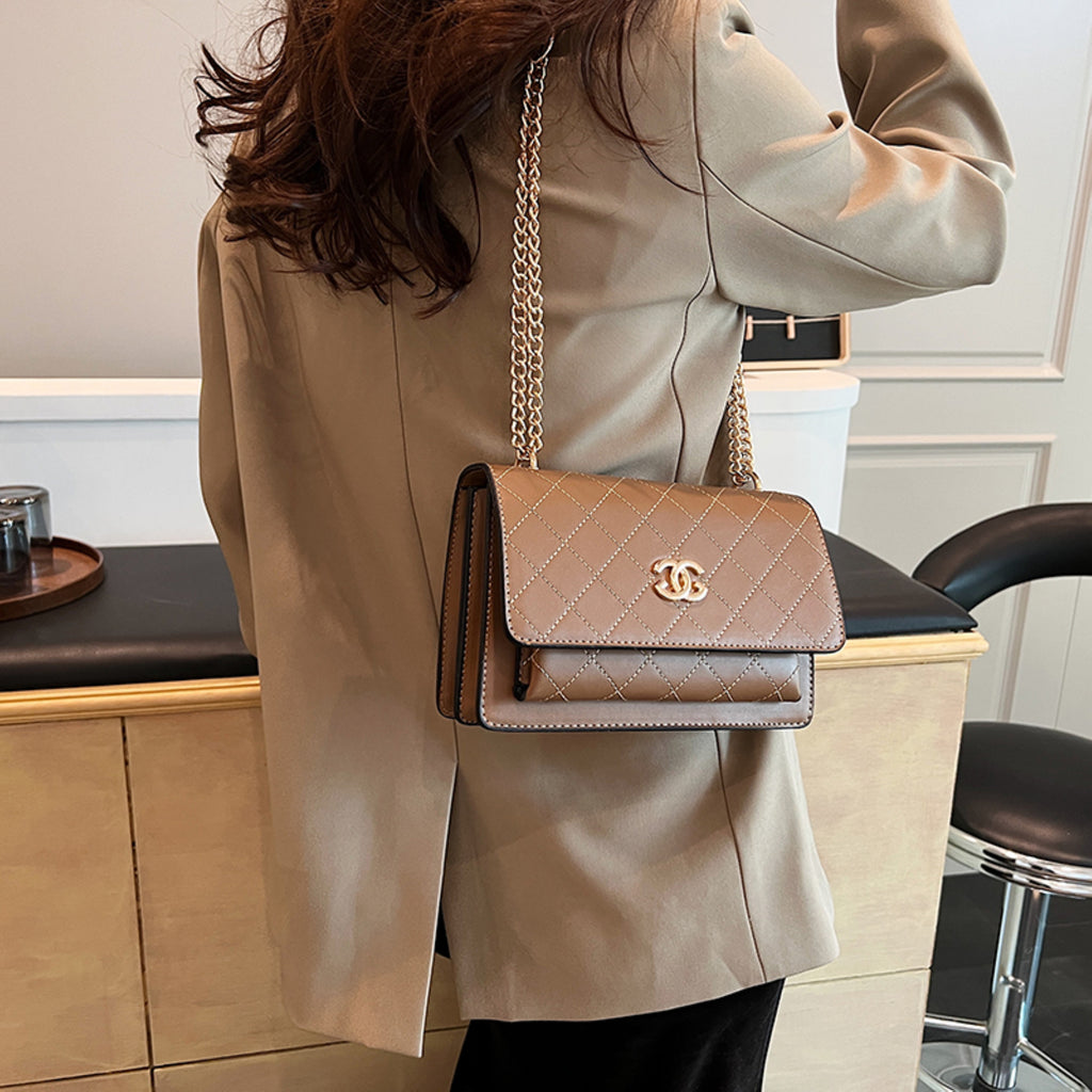 Modern Chic All-Season PU/Artificial Leather/Microfiber Leather Women's Handbags Other Bags | Color: Khaki | Image 3