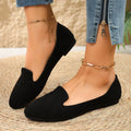 Modern Chic All-Season Cloth / Textile Women's Flat Shoes | Color: Black | Image 1