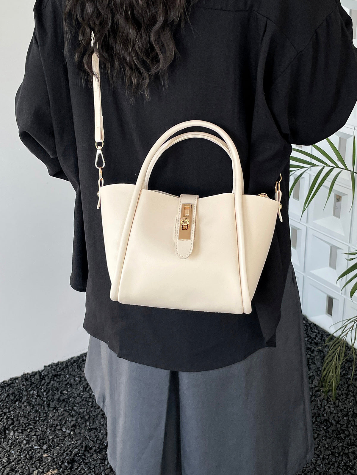 Modern Chic All-Season PU/Artificial Leather/Microfiber Leather Women's Crossbody Bags Other Bags | Color: White | Image 1
