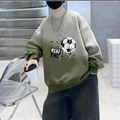 Casual Sporty Spring Boys' Sweatshirt, Ages 4-14 | Color: Green | Image 1