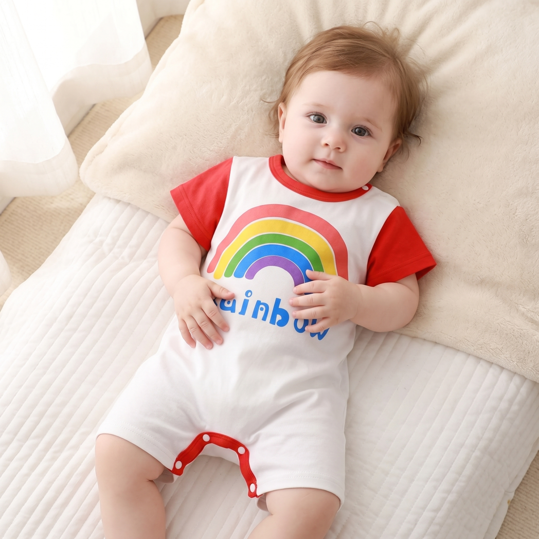 Minimalist Summer Unisex Baby Jumpsuit, Ages 1-24 Months | Color: Style 3 | Image 3