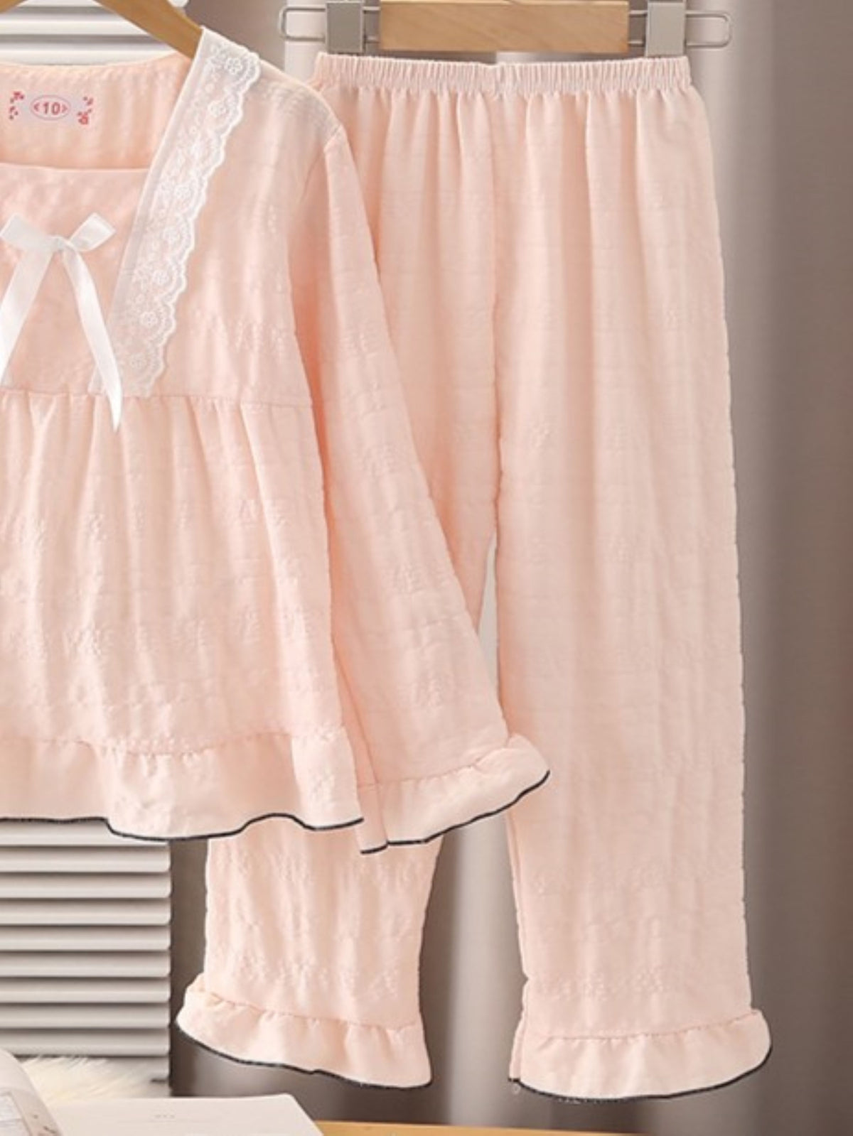 Sweet & Cute Autumn 2-Piece Girls' Pajama Set, Ages 3-13 | Color: Style 1 | Image 2