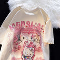 Modern Chic All-Season Casual Sporty Summer Girls' T-Shirt, Ages 4-14 | Color: Apricot | Image 1