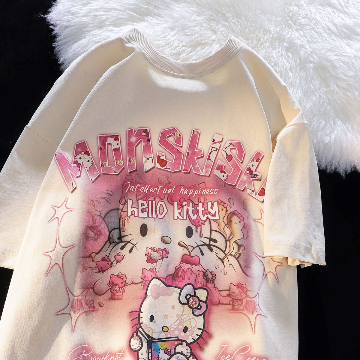 Modern Chic All-Season Casual Sporty Summer Girls' T-Shirt, Ages 4-14 | Color: Apricot | Image 1