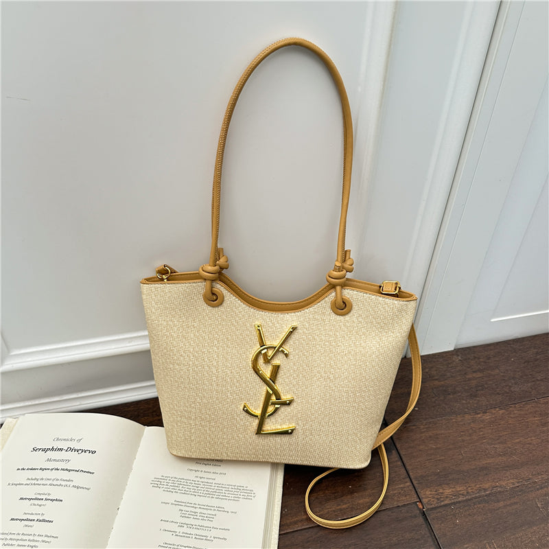 Modern Chic All-Season PU/Artificial Leather/Microfiber Leather Women's Handbags Tote Bags | Color: White | Image 1
