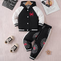 Modern Chic All-Season Trendy Autumn 2-Piece Boys' Pants Suit, Ages 3-11 | Color: Black | Image 1