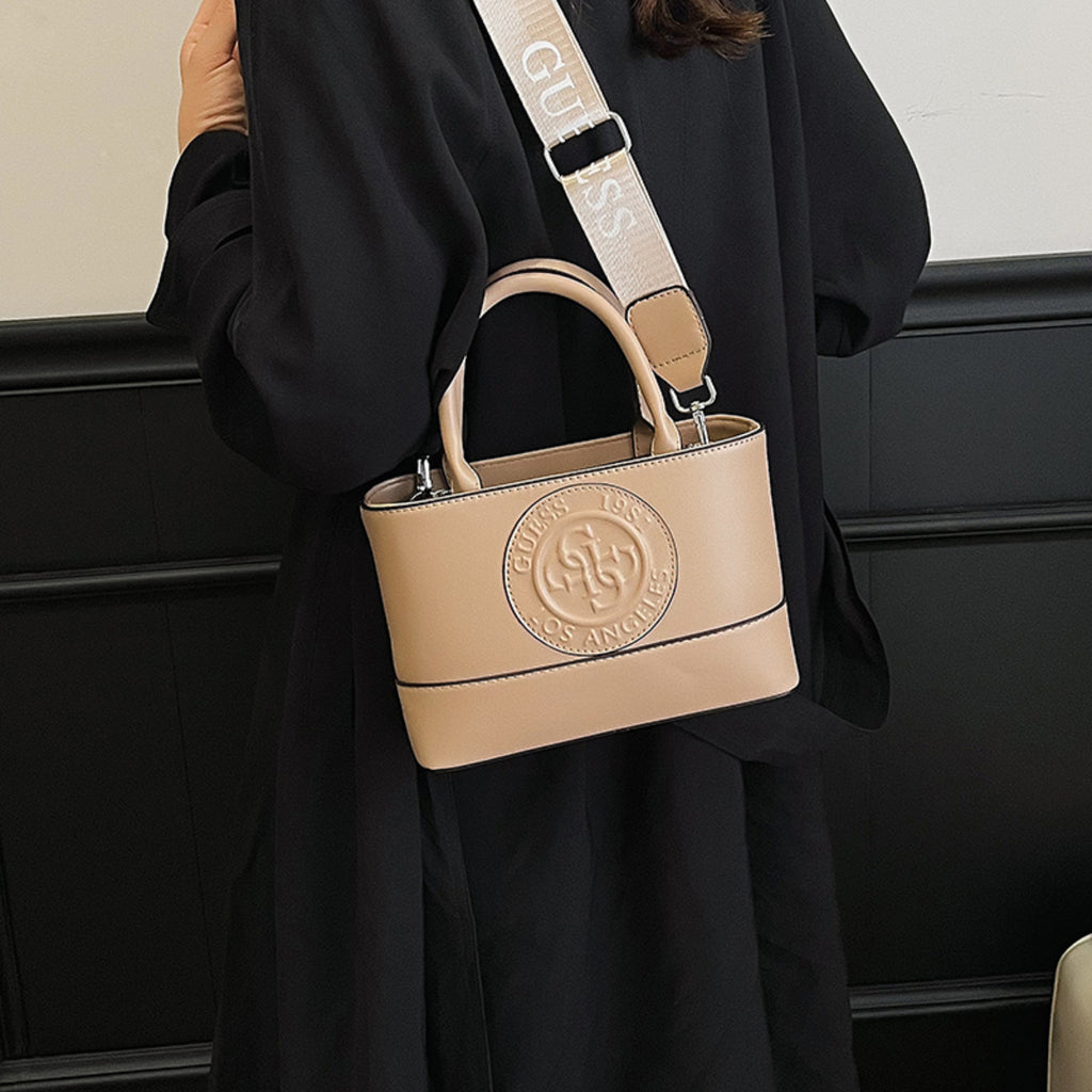 Modern Chic All-Season PU/Artificial Leather/Microfiber Leather, Cloth / Textile Women's Crossbody Bags Other Bags | Color: Khaki | Image 3