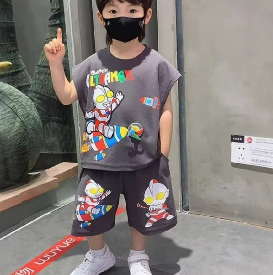 Modern Chic All-Season Casual Sporty Summer 2-Piece Boys' Pants Suit, Ages 2-9 | Color: Style 2 | Image 2