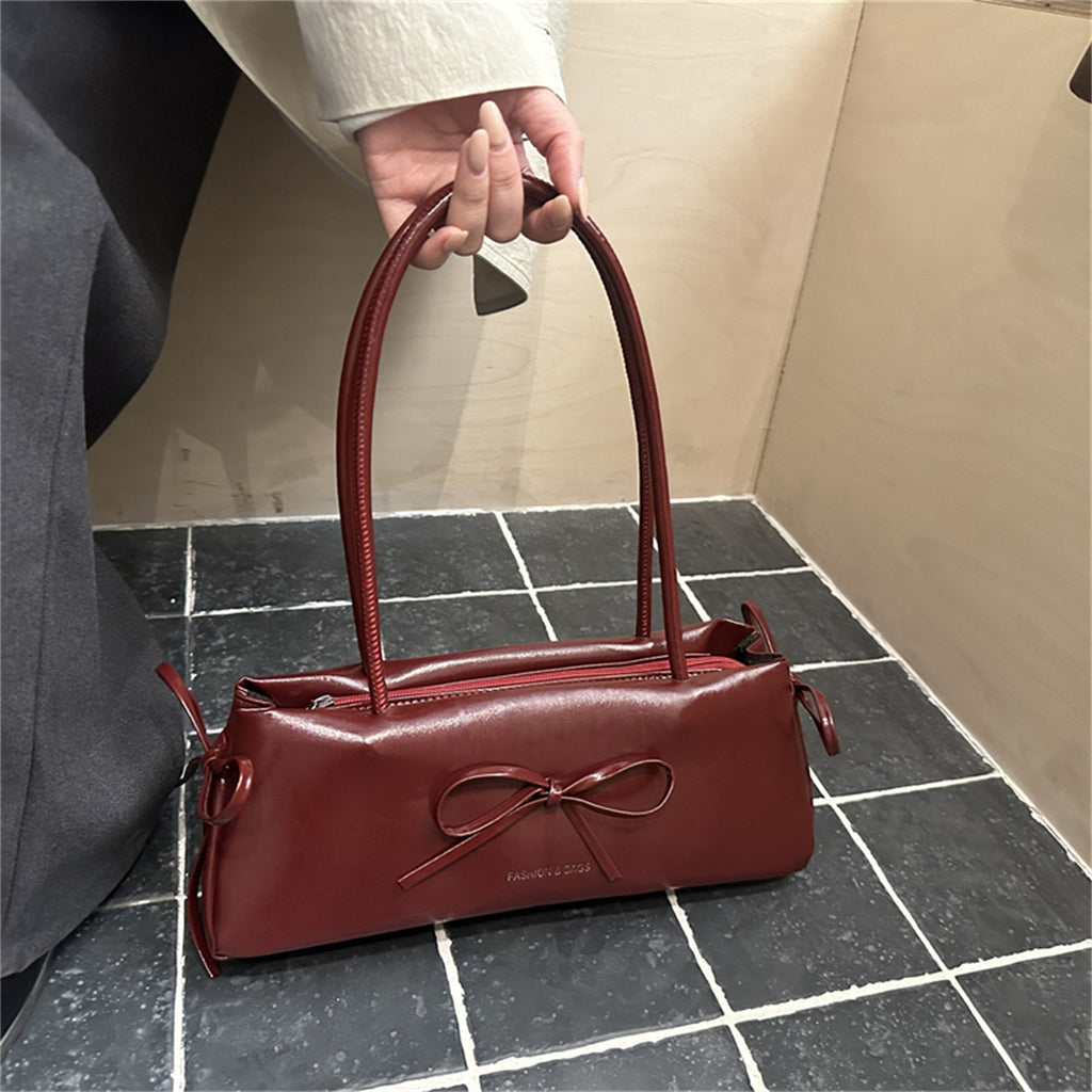 Modern Chic All-Season PU/Artificial Leather/Microfiber Leather Women's Handbags Other Bags | Color: Red | Image 1