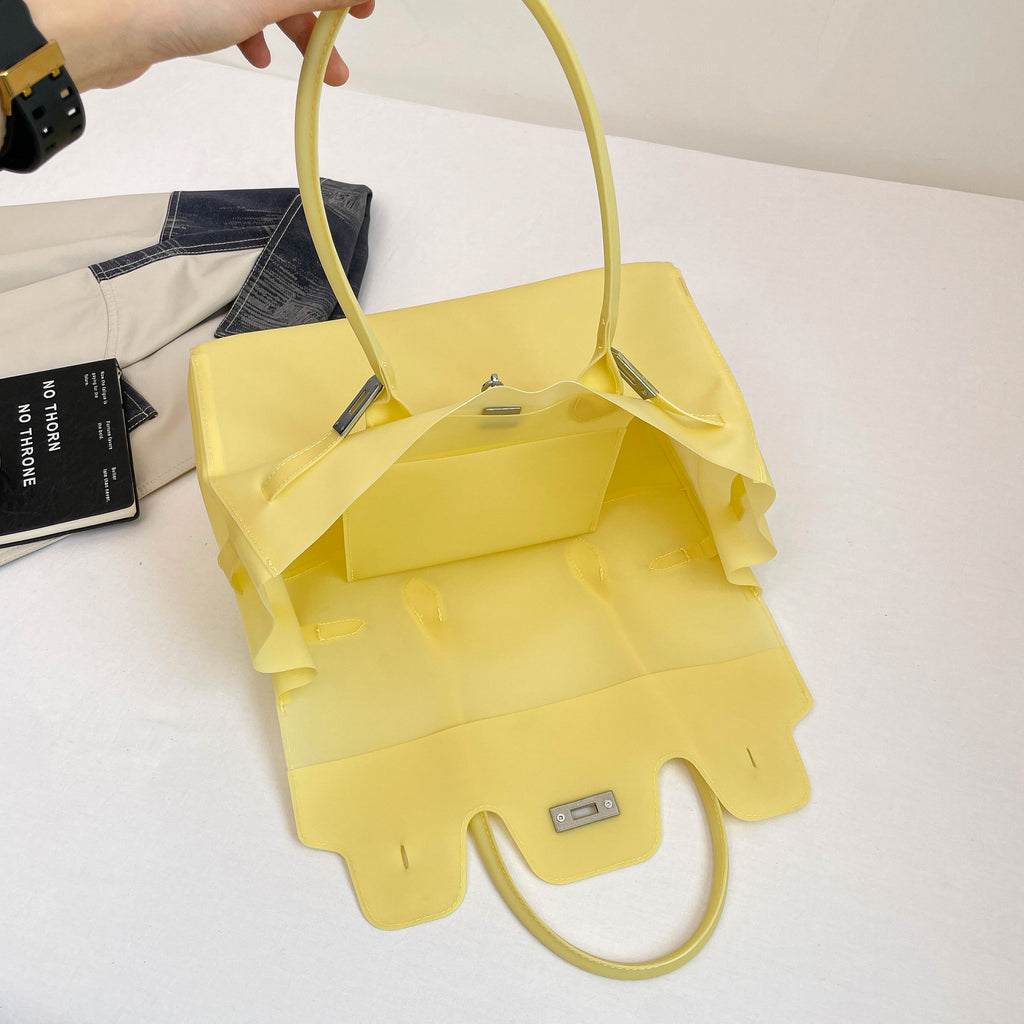 Trendy Summer Others Women's Shoulder Bags Tote Bags | Color: Yellow | Image 3