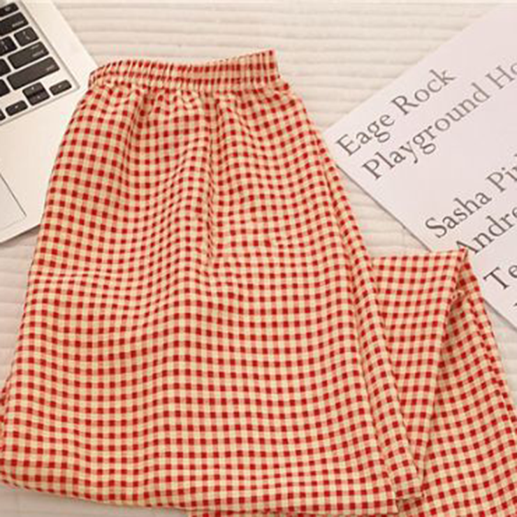 Minimalist All-Season Women 's Sleep Bottom | Color: Red | Image 2