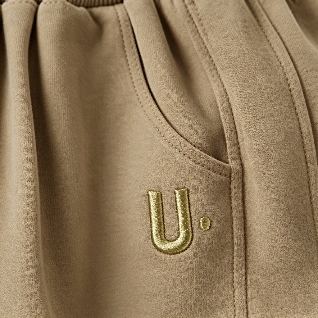 Minimalist Autumn Unisex Kids' Casual Pants, Ages 2-7 | Color: Coffee | Image 2