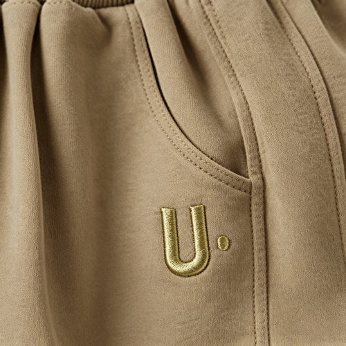 Minimalist Autumn Unisex Kids' Casual Pants, Ages 2-7 | Color: Coffee | Image 2