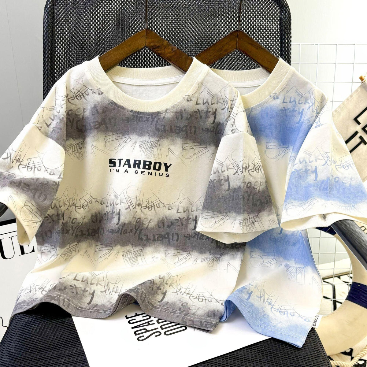Minimalist Summer Boys' T-Shirt, Ages 3-14 | Color: Grey | Image 2