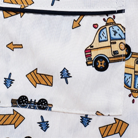 Modern Chic All-Season Minimalist Autumn 2-Piece Unisex Kids' Pajama Set, Ages 2-13 | Color: Style 2 | Image 2