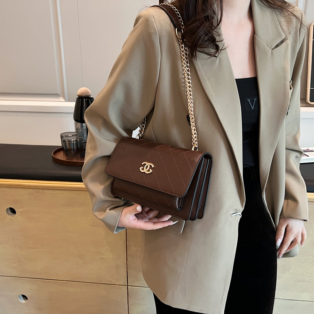 Modern Chic All-Season PU/Artificial Leather/Microfiber Leather Women's Crossbody Bags Other Bags | Color: Coffee | Image 2
