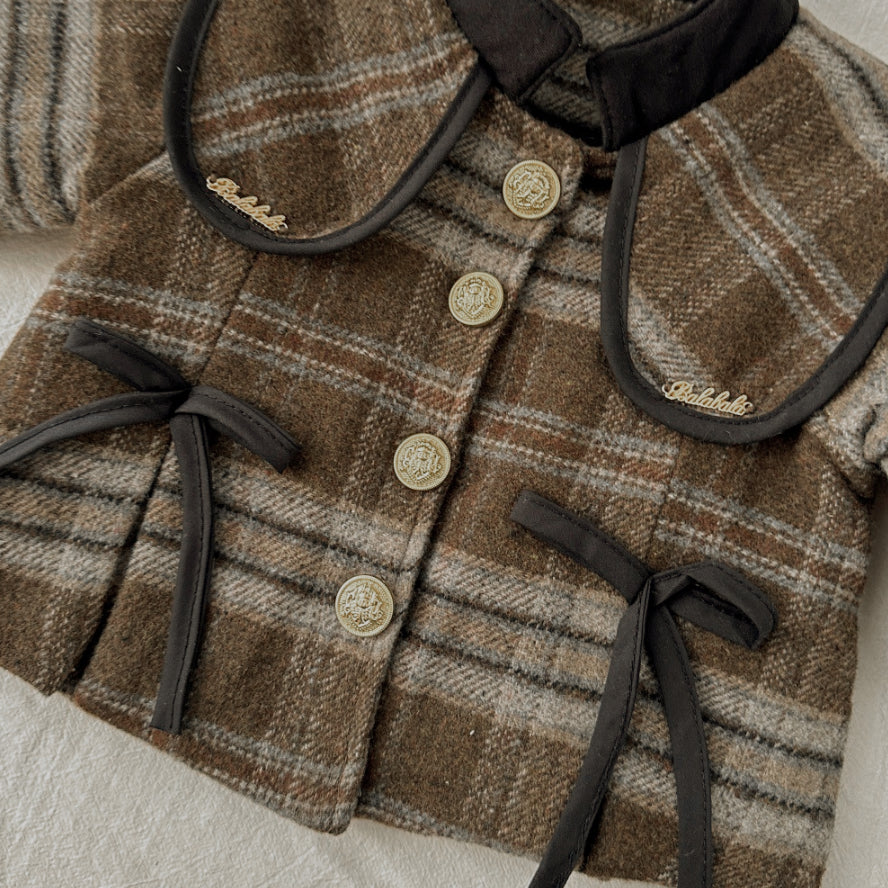 Casual Sporty Winter 2-Piece Girls' Pants Suit, Ages 2-7 | Color: Deep Brown | Image 3