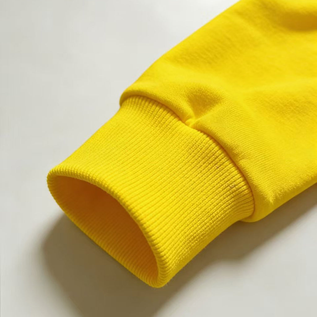 Modern Chic All-Season Minimalist Autumn 2-Piece Unisex Kids' Pants Suit, Ages 2-9 | Color: Yellow | Image 2