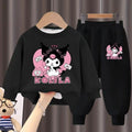 Minimalist Autumn 2 Pcs 2-13years Girls Pants Suit | Color: Black | Image 1