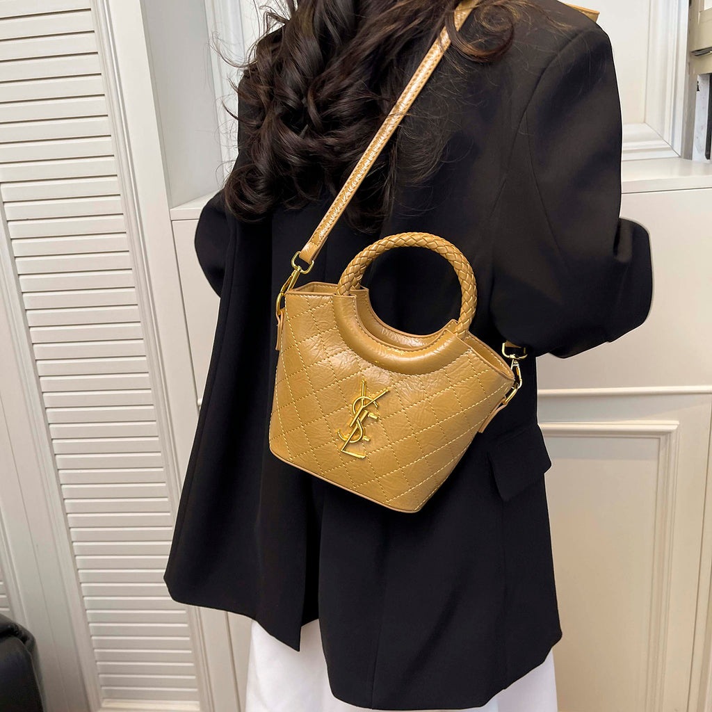 Modern Chic All-Season PU/Artificial Leather/Microfiber Leather, Cloth / Textile Women's Handbags Other Bags | Color: Khaki | Image 3
