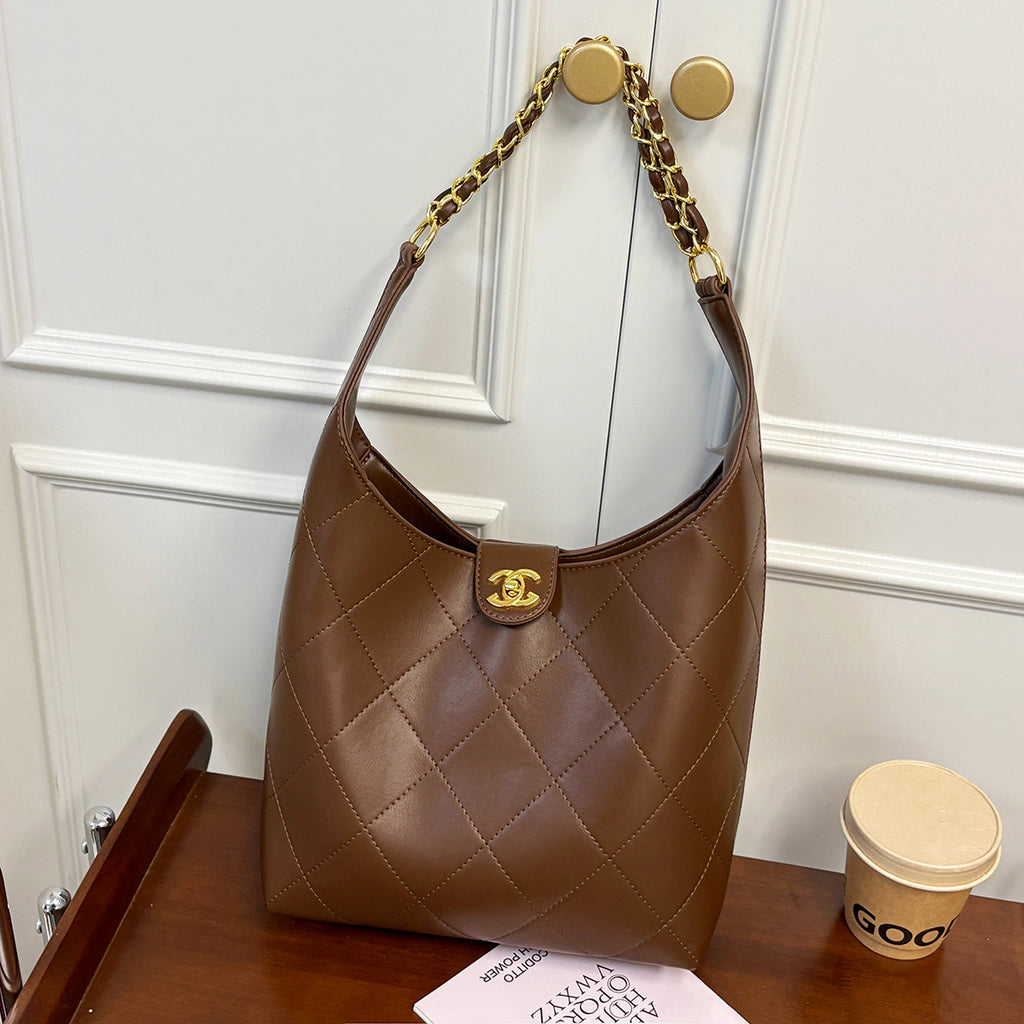 Modern Chic All-Season PU/Artificial Leather/Microfiber Leather Women's Handbags Tote Bags | Color: Coffee | Image 1