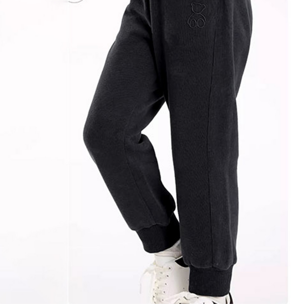 Casual Sporty Autumn Unisex Kids' Casual Pants, Ages 3-13 | Color: Black | Image 1