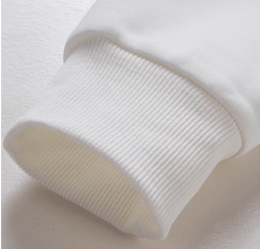 Modern Chic All-Season Minimalist Autumn Unisex Kids' Sweatshirt, Ages 2-13 | Color: White | Image 3