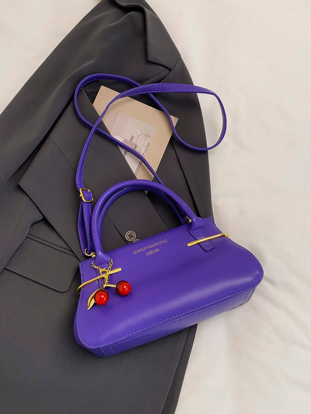 Modern Chic All-Season PU/Artificial Leather/Microfiber Leather Women's Crossbody Bags Other Bags | Color: Purple | Image 1
