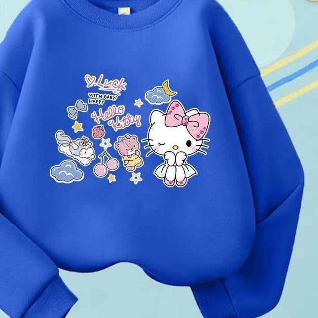Casual Sporty Autumn 2-13years Boys/Girls Sweatshirt | Color: Deep Blue | Image 2