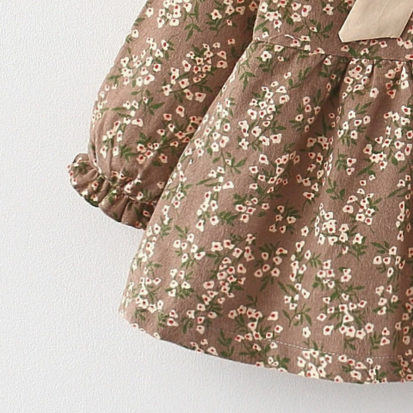 Sweet & Cute Autumn Baby Girls' Dress, Ages 9-24 Months | Color: Yellow | Image 3