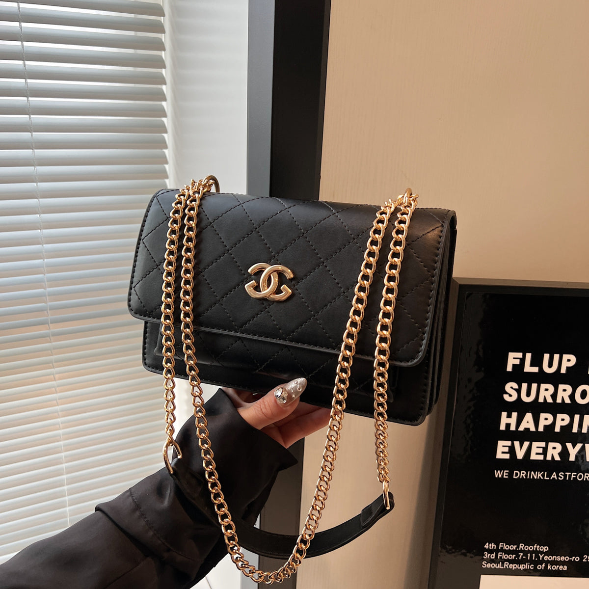 Modern Chic All-Season PU/Artificial Leather/Microfiber Leather Women's Crossbody Bags Other Bags | Color: Black | Image 1