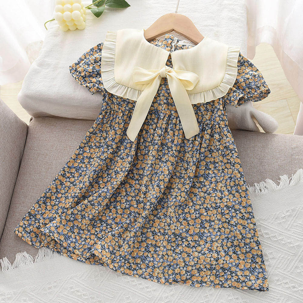 Casual Sporty Summer Girls' A-Line Dress, Ages 2-9 | Color: As the Picture | Image 1