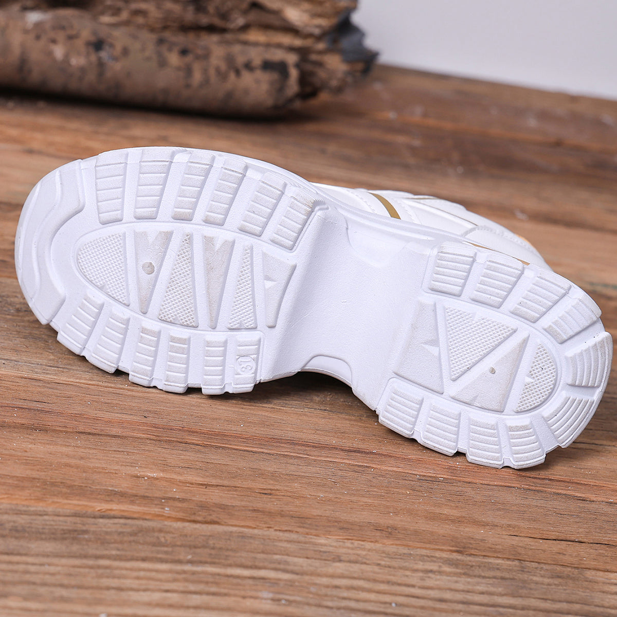 Modern Chic All-Season PU/Artificial Leather/Microfiber Leather Women's Casual Shoes | Color: Khaki | Image 2