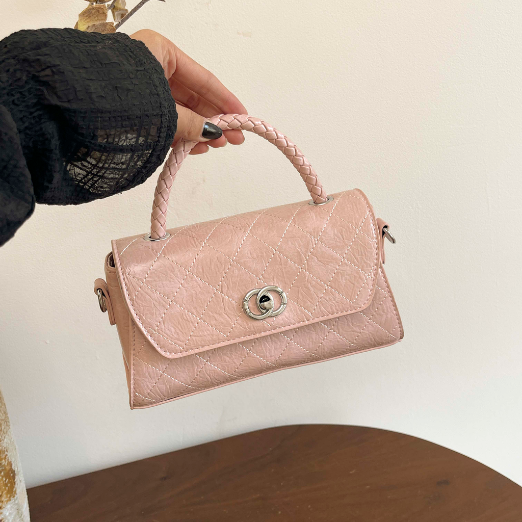 Modern Chic All-Season PU/Artificial Leather/Microfiber Leather Women's Crossbody Bags Other Bags | Color: Pink | Image 3