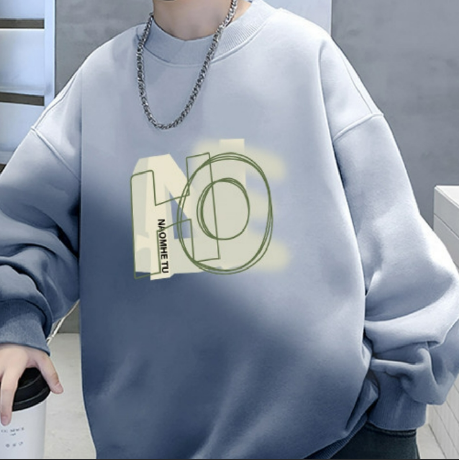 Minimalist Spring Boys' Sweatshirt, Ages 4-14 | Color: Grey | Image 2