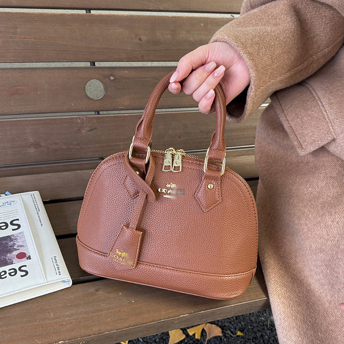 Modern Chic All-Season PU/Artificial Leather/Microfiber Leather Women's Handbags Other Bags | Color: Brown | Image 3