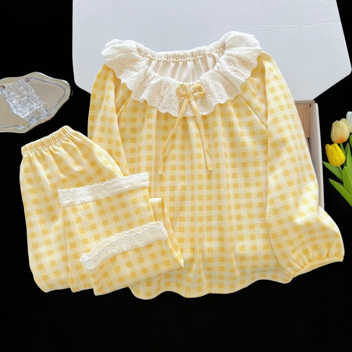 Sweet & Cute Autumn 2-Piece Girls' Pajama Set, Ages 2-14 | Color: Yellow | Image 1