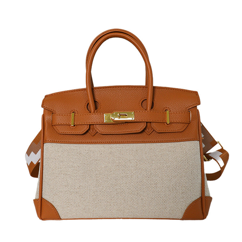 Quiet Luxury All-Season Cloth / Textile Women's Handbags Tote Bags | Color: Brown | Image 2