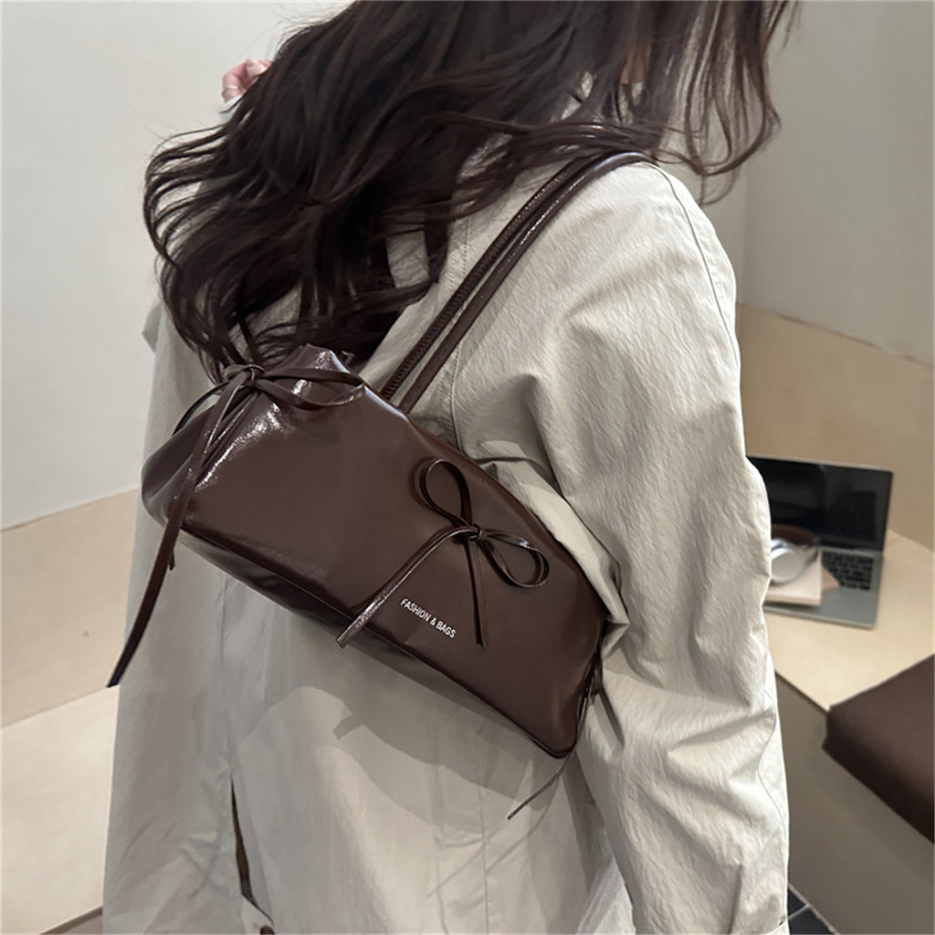 Modern Chic All-Season PU/Artificial Leather/Microfiber Leather Women's Handbags Other Bags | Color: Coffee | Image 2