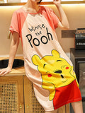 All-Season Sweet & Cute Summer Women 's Short  Sleeve Sleep Dress | Color: Style 1 | Image 1