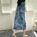 Modern Chic All-Season Sweet Feminine Summer Women 's Short  Sleeve Sleep Dress | Color: Style 1 | Image 1