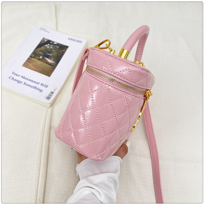 Modern Chic All-Season PU/Artificial Leather/Microfiber Leather Women's Crossbody Bags Box Bags | Color: Pink | Image 3