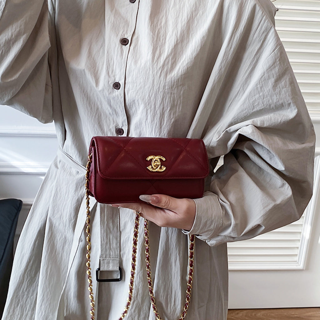 Modern Chic All-Season PU/Artificial Leather/Microfiber Leather Women's Crossbody Bags Other Bags | Color: Red | Image 2